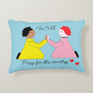 Pray for the Country & Hearts: Accent Pillow