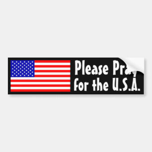 Pray for the USA Bumper Sticker