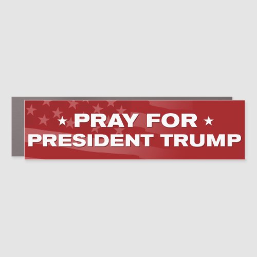 Pray For Trump 2024 Bumper Car Magnet