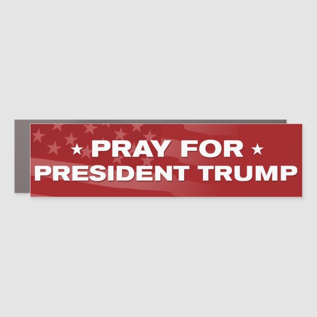 Pray For Trump 2024 Bumper Car Magnet (Front)