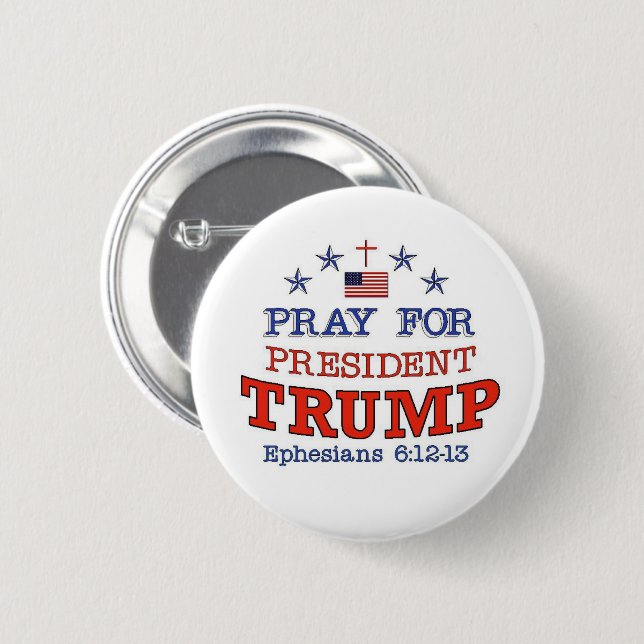 PRAY FOR TRUMP Button (Front & Back)