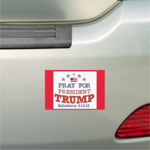 PRAY FOR TRUMP Car Magnet