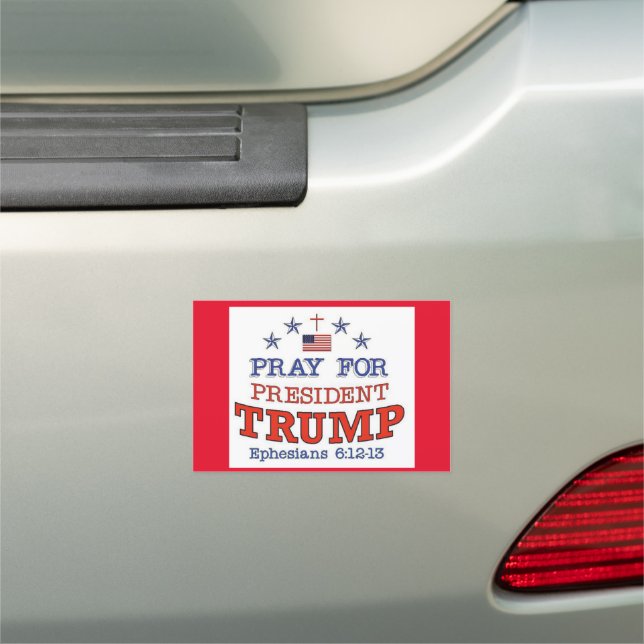 PRAY FOR TRUMP Car Magnet (In Situ)