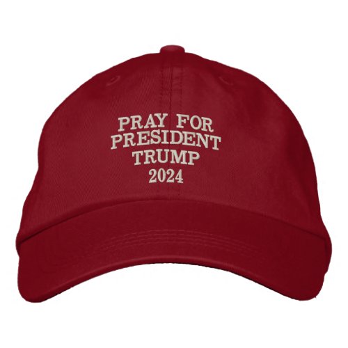 PRAY FOR TRUMP  EMBROIDERED BASEBALL CAP