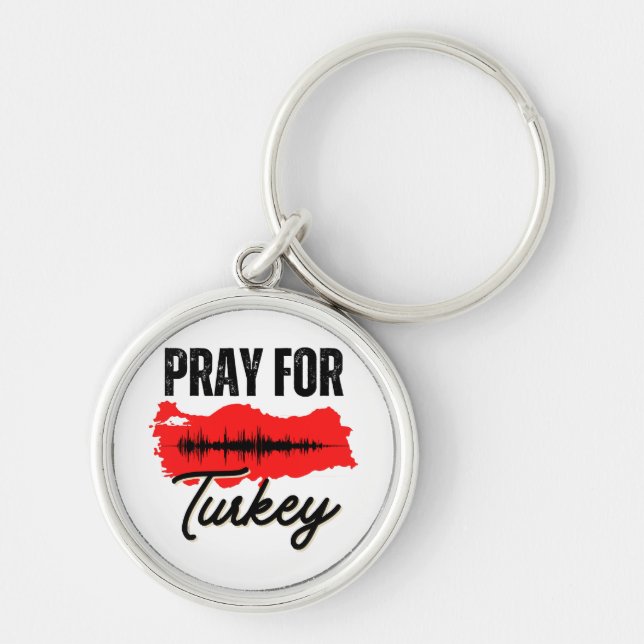 Pray For Turkey Keychain (Front)