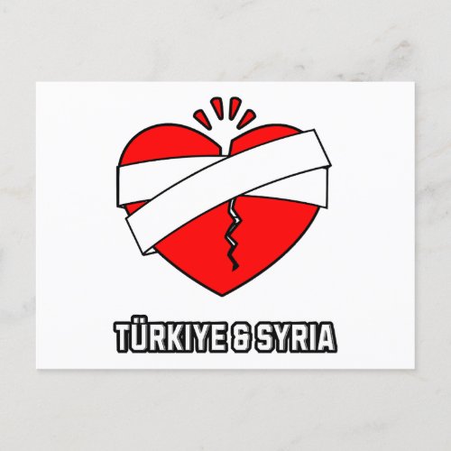 Pray for Turkiye and Syria earthquake  Postcard