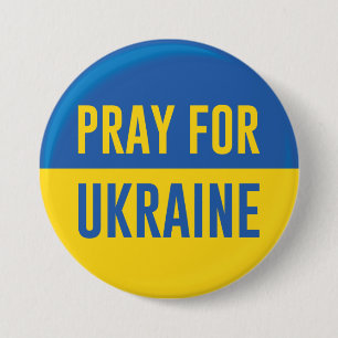 Pray For Ukraine Button