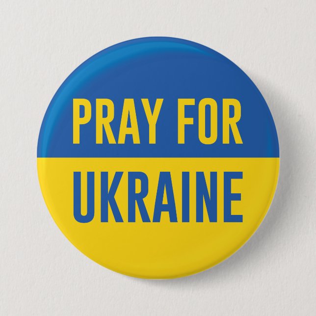 Pray For Ukraine Button (Front)