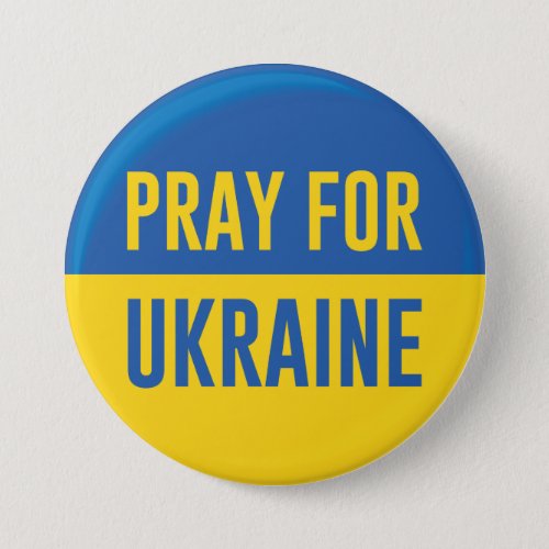 Pray For Ukraine Button