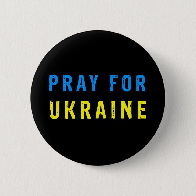 Pray for Ukraine Button (Front)