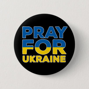 Pray For Ukraine Button