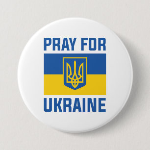Pray For Ukraine Button