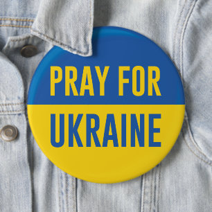 Pray For Ukraine Button