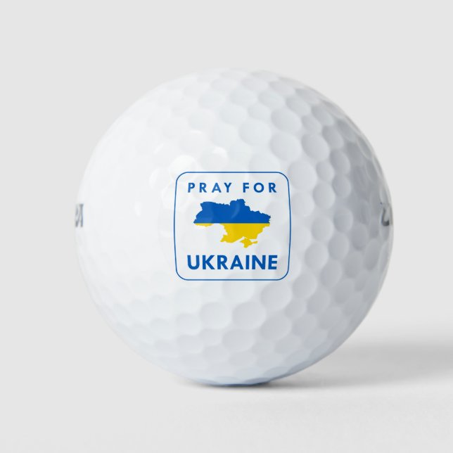Pray for Ukraine Golf Balls (Front)
