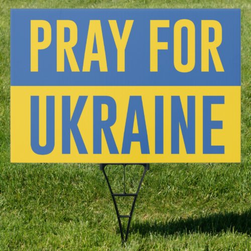 Pray For Ukraine Sign