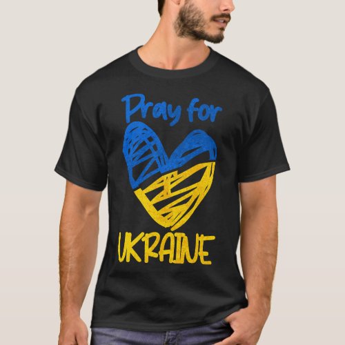 Pray for Ukraine Stand with Ukraine Support Ukrain T_Shirt