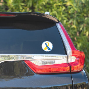 Pray for Ukraine Support Ribbon Vinyl Car Sticker