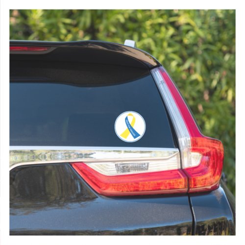 Pray for Ukraine Support Ribbon Vinyl Car Sticker