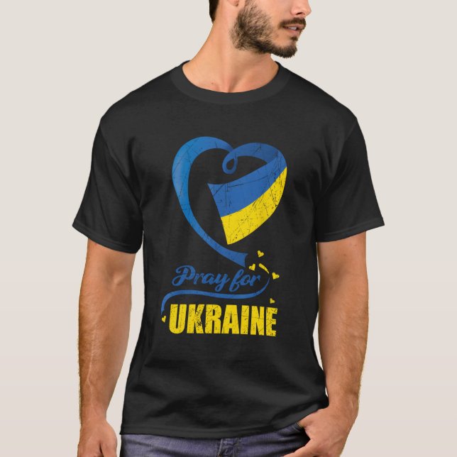 Pray For Ukraine T-Shirt (Front)