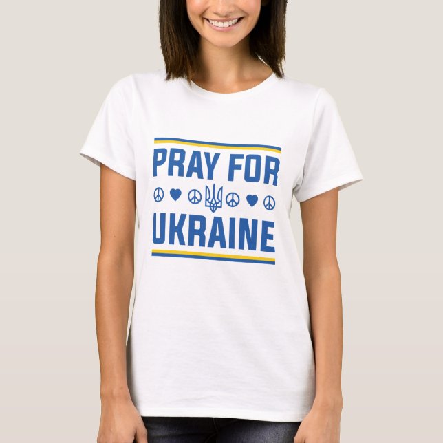 Pray For Ukraine T-Shirt (Front)