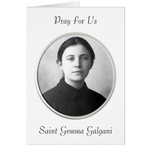 PRAY FOR US SAINT GEMMA GALGANI CARDS (Front)