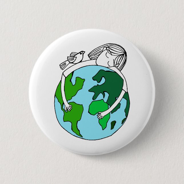 Pray For World Peace Button (Front)
