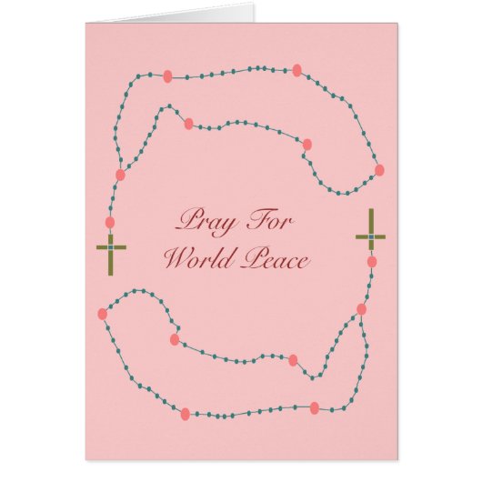 pray for world peace cards (Front)