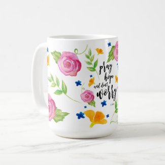 Pray Hope & Don't Worry Coffee Mug
