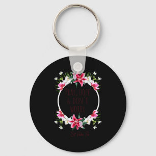 Pray Hope Dont Worry Padre O Prayer Of Calm  Keychain
