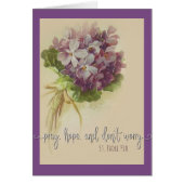 PRAY HOPE DON'T WORRY St. Padre Pio Flowers (Front)