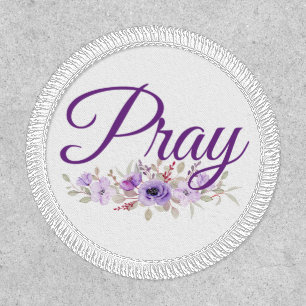 Pray Inspirational Quote Flower Patch