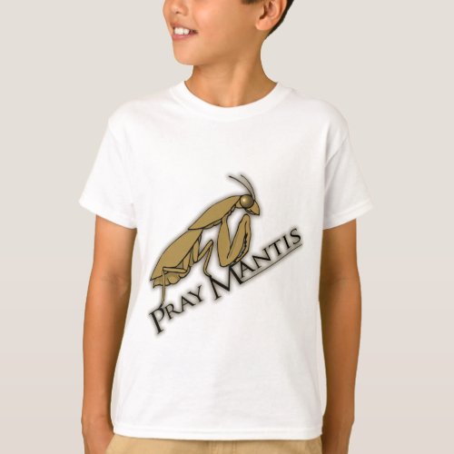 Pray Mantis brown boys insect t_shirt