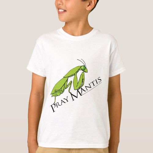 Pray Mantis green boys insect t_shirt