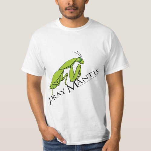 Pray Mantis green mens insect t_shirt