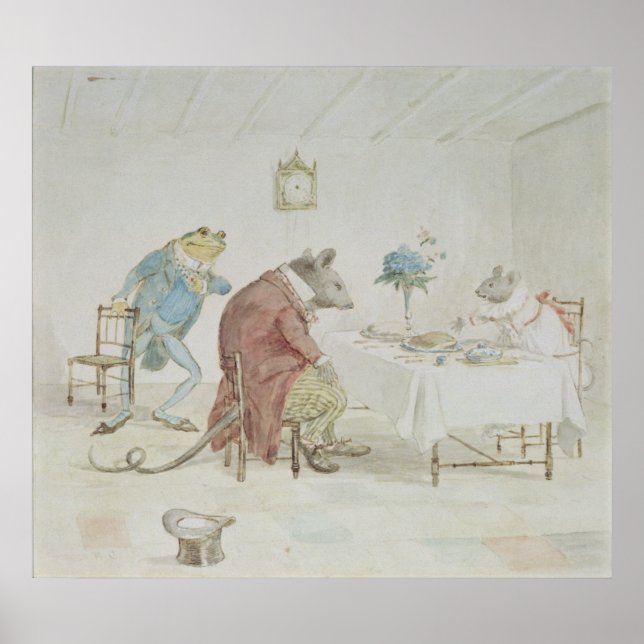 Pray, Miss Mouse, will you give us some beer' Poster (Front)