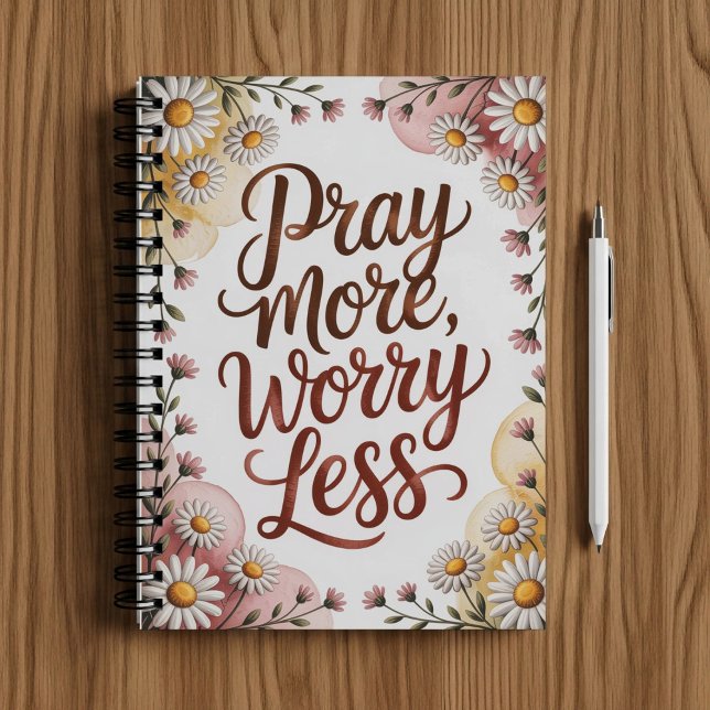 Pray more worry less notebook  (Creator Uploaded)
