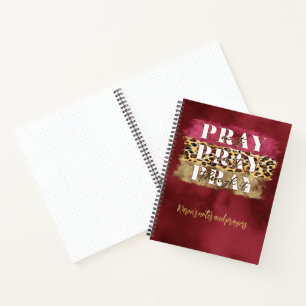 Pray On It Pray Over It Pray Through It Prayer Notebook