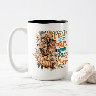 Pray On It.... Two-Tone Coffee Mug