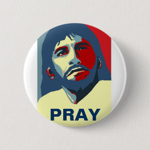 PRAY PINBACK BUTTON