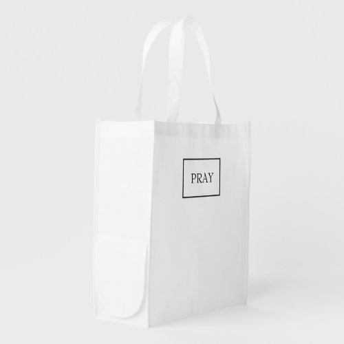 Pray Reusable Grocery Inspirational Faith Bag