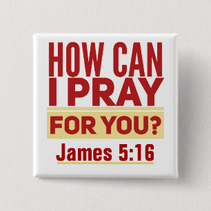 Pray  Square Button