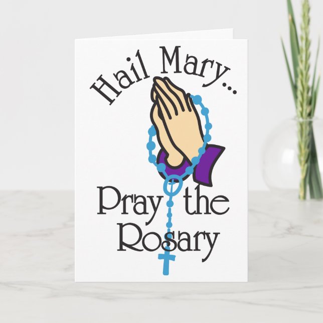 Pray The Rosary Card (Front)