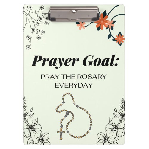 Pray the Rosary Everyday Clipboard