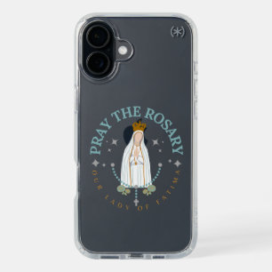 Pray The Rosary Fatima iPhone 16 Plus Case