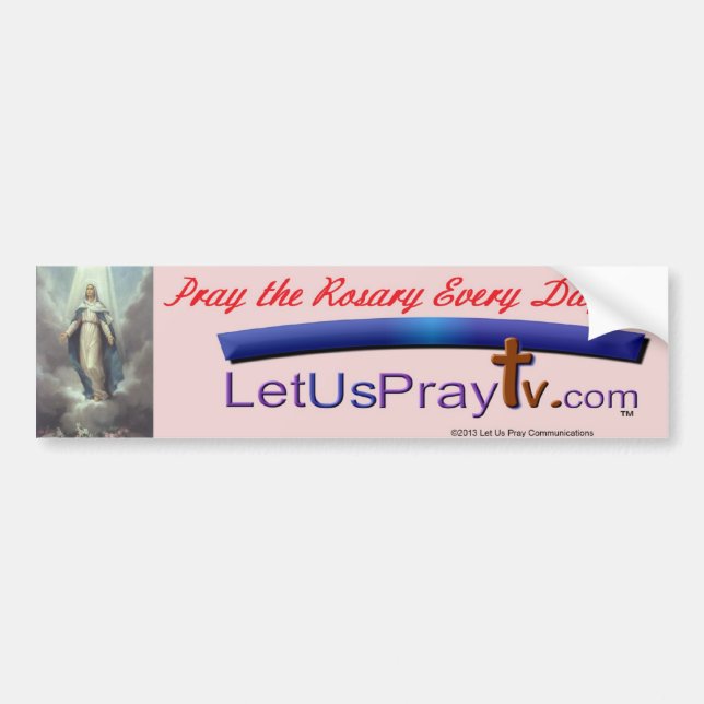 Pray the Rosay Every Day bmp3 Bumper Sticker (Front)