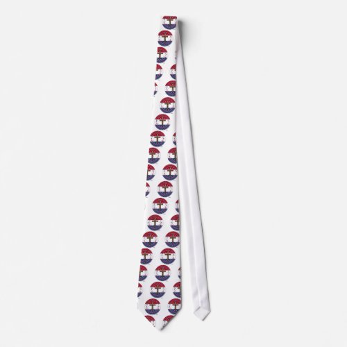 Pray The Vote For God  Country with rugged cross Neck Tie