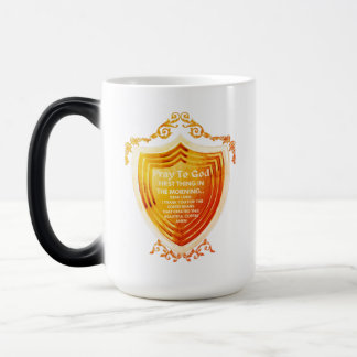 Pray To God Gold Design Morph Mug