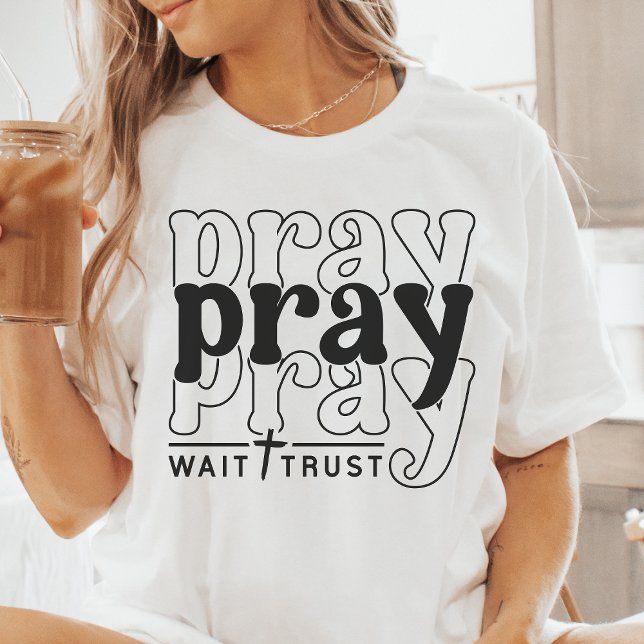 Pray, Wait, Trust Tri-Blend Shirt (Creator Uploaded)
