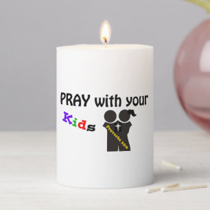 Pray with your kids pillar candle