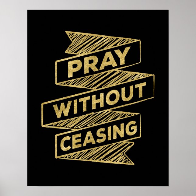 Pray Without Ceasing Art Print (Front)